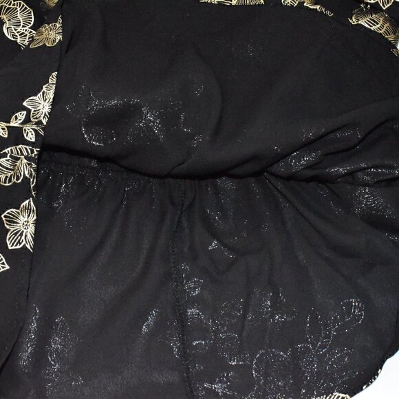 Eclair Sweetheart Neck Faux Wrap Short Sleeve Party Top Blouse Size S - Picture 7 of 8